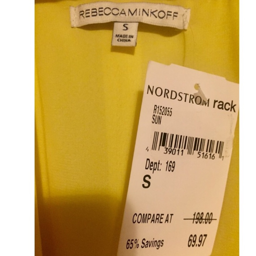 Rebecca Minkoff Yellow tank, size Small, Brand new - Picture 5 of 5